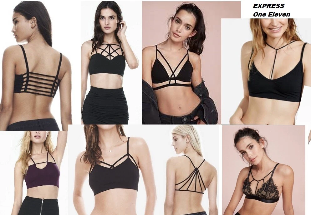 Express Fashion One Eleven Bralettes Black XS/S