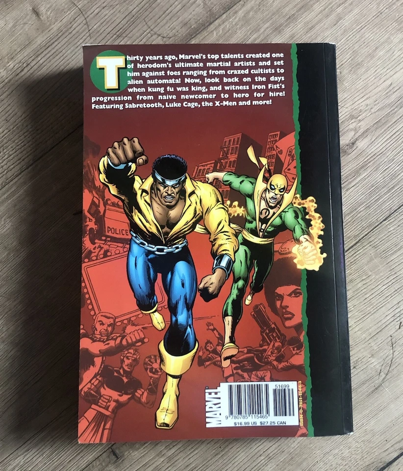 Essential Iron Fist Volumen #1 TPB Marvel Comics Novela Gráfica Tapa Blanda Foto 3 de 4