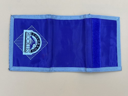 Vintage MLB 1992 Purple Colorado Rockies Trifold Wallet - Picture 5 of 7