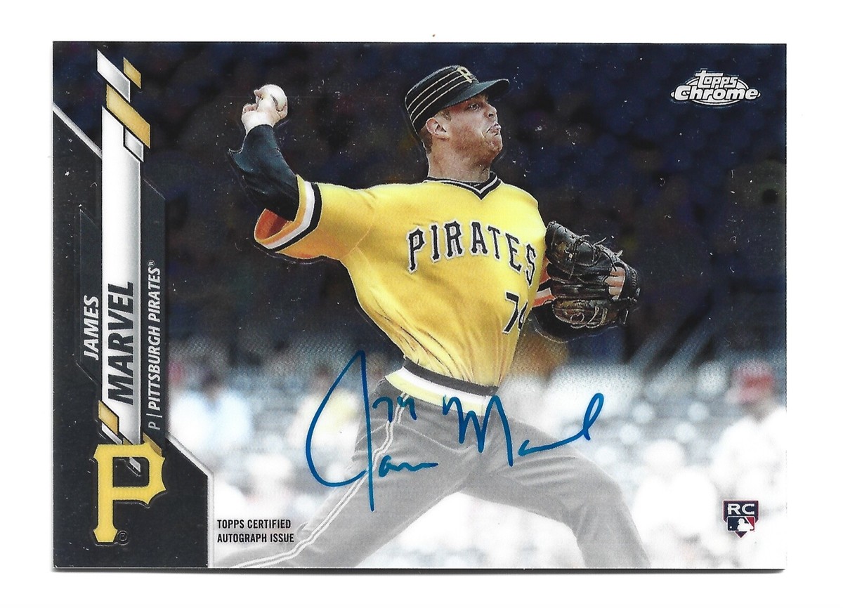 Topps chrome  ジェームス・マーベル直筆サイン入りカード James Marvel AUTOGRAPH Pittsburgh Pirates 2020 Topps Chrome AUTO