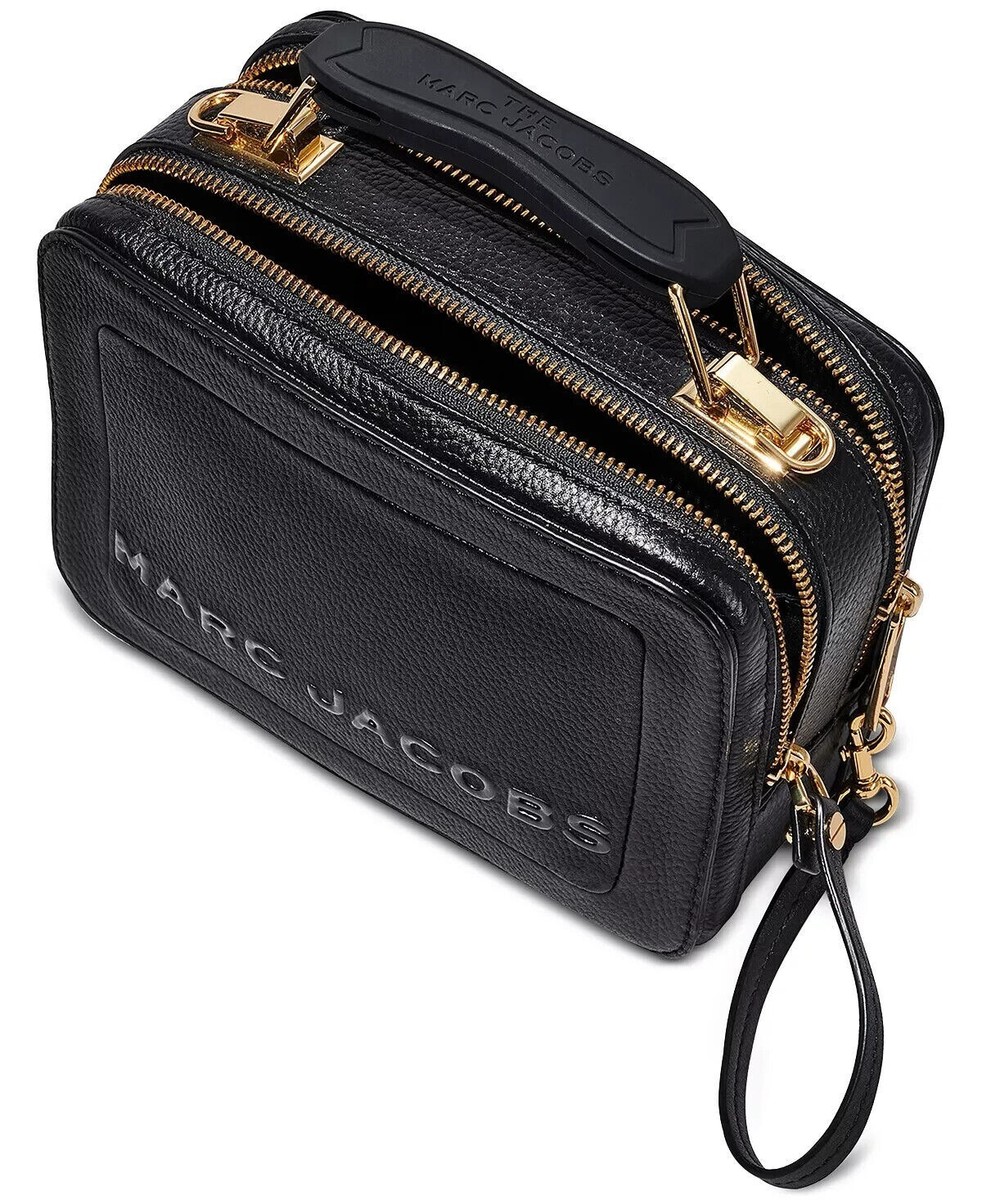 $375 Marc Jacobs The Box 20 Leather Double Zip Crossbody Bag $375 Marc Jacobs The Box 20 Leather Double Zip Crossbody Bag