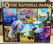 Ceaco 8 in 1 puzzle set Jigsaw Puzzles The National Parks 3731-1 NIB