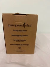 NEW PAMPERED CHEF CERAMIC EGG COOKER #1529 KITCHEN ACCESSORY DISHWASHER SAFE