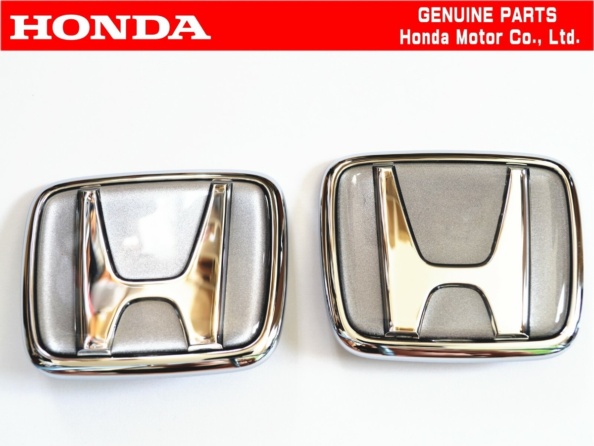 HONDA GENUINE S2000 AP1/AP2 Silver Front & Rear Emblem Badge Set
