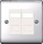 thumbnail 49  - BG Nexus Decorative Light Switches &amp; Sockets Polished Chrome White Inserts Range