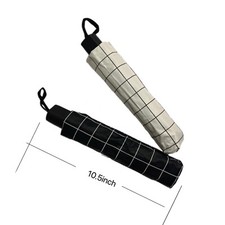 US 8 Bones Strengthen Anti-UV Windproof Rain Umbrella 3 Folding Compact Umbrella