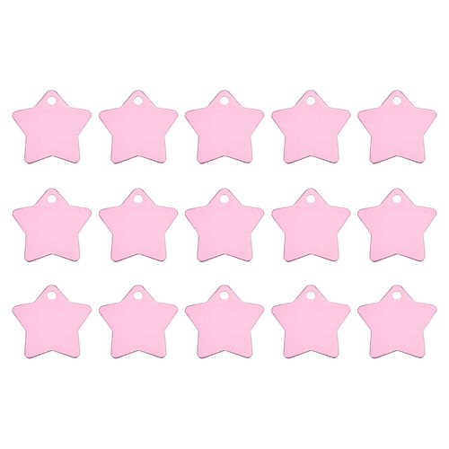 Metal Five Stars Tags Stamping for Pet Dog ID Tags 15 Pcs(Pink) eBay