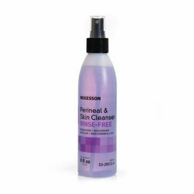 Rinse-Free Perineal Wash McKesson Liquid 8 oz. Pump Bottle Fresh Scent Count of
