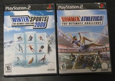 Lot of 2 PS2 Sports Games, Winter Sports 08, Summer Athletics, Used Cond.