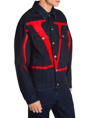 Valentino Red V LOGO denim jacket M | eBay Valentino Red V LOGO denim jacket M | eBay
