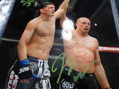 UFC Nick Diaz サイン入りフィギュア PSA/DNA 認証済み 2016 Topps UFC