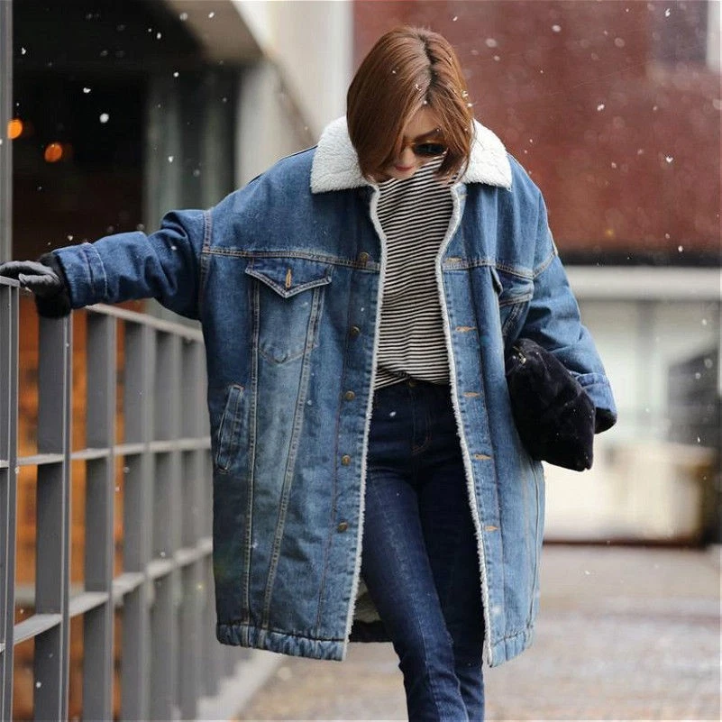 Frostluinai Jeans Jackets Denim Coats for Women Clearance Women's Fashion  Street Ripped Mid-length Distressed Solid Slim Denim Jacket - Walmart.com