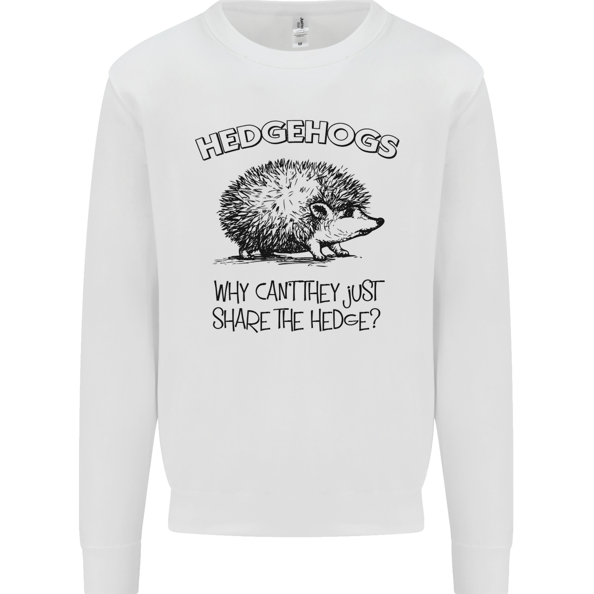 Hedgehogs Just Share the Hedge Funny Kids Sweatshirt Jumper UK