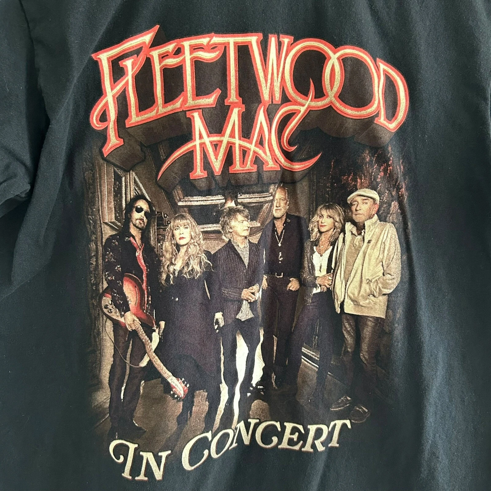 Fleetwood Mac In Concert Tour Black T-Shirt