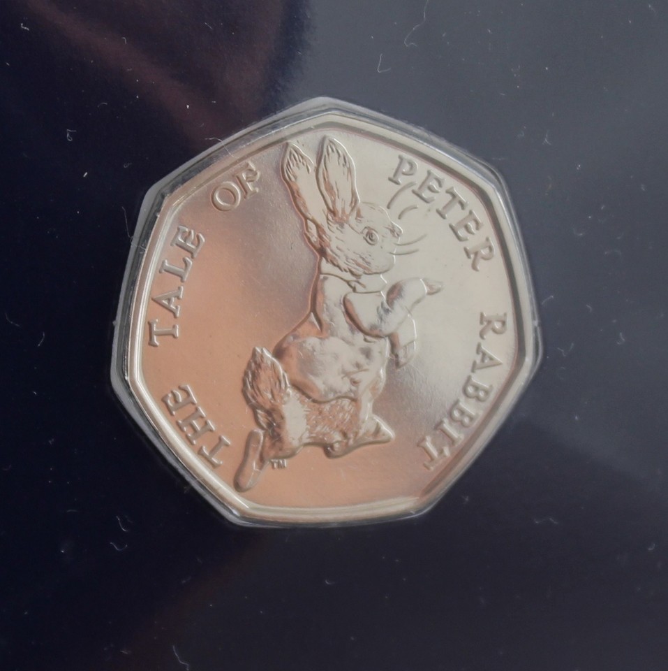 2017 Beatrix Potter Peter Rabbit 50P Fifty Pence - BU - Brilliant ...