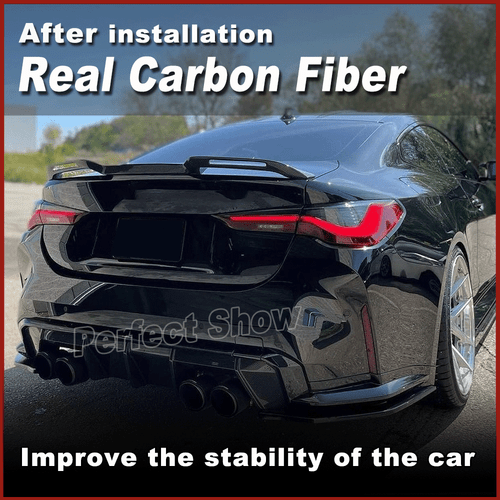 Alerón trasero de fibra de carbono real para BMW G22 430i M440i G82 M4 2021-23 - Imagen 2 de 13