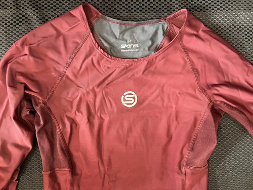 SKINS Compression Series-3 Women's Long Sleeve Top Burgundy Medium New with Tags - Picture 8 of 14