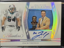 2024 Panini Flawless Zach Thomas On Card HOF Auto /20 Dolphins