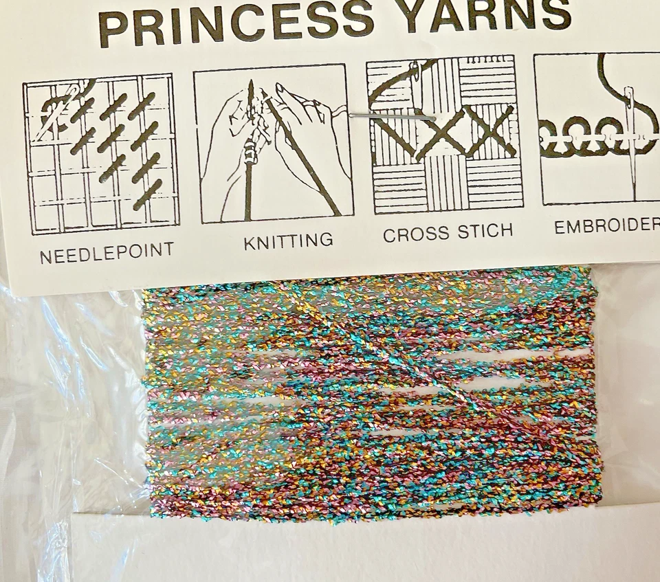 Needlepoint Threads Mark Princess Lot of 6 Cards Metallics Pink Variegated New - Image 3 of 3