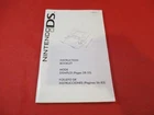 Nintendo DS Console System Instruction Manual Booklet ONLY #H