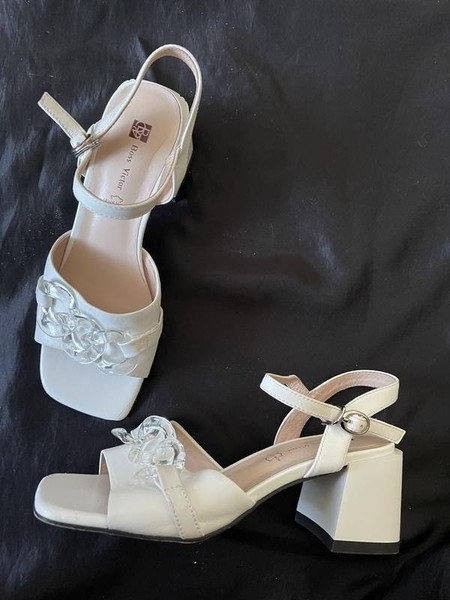 Women Boss Victor Heels White Leather 36