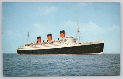 RMS Queen Mary Cunard Ozeandampfer Postkarte J. Arthur Dixon SS.125 unbenutzt