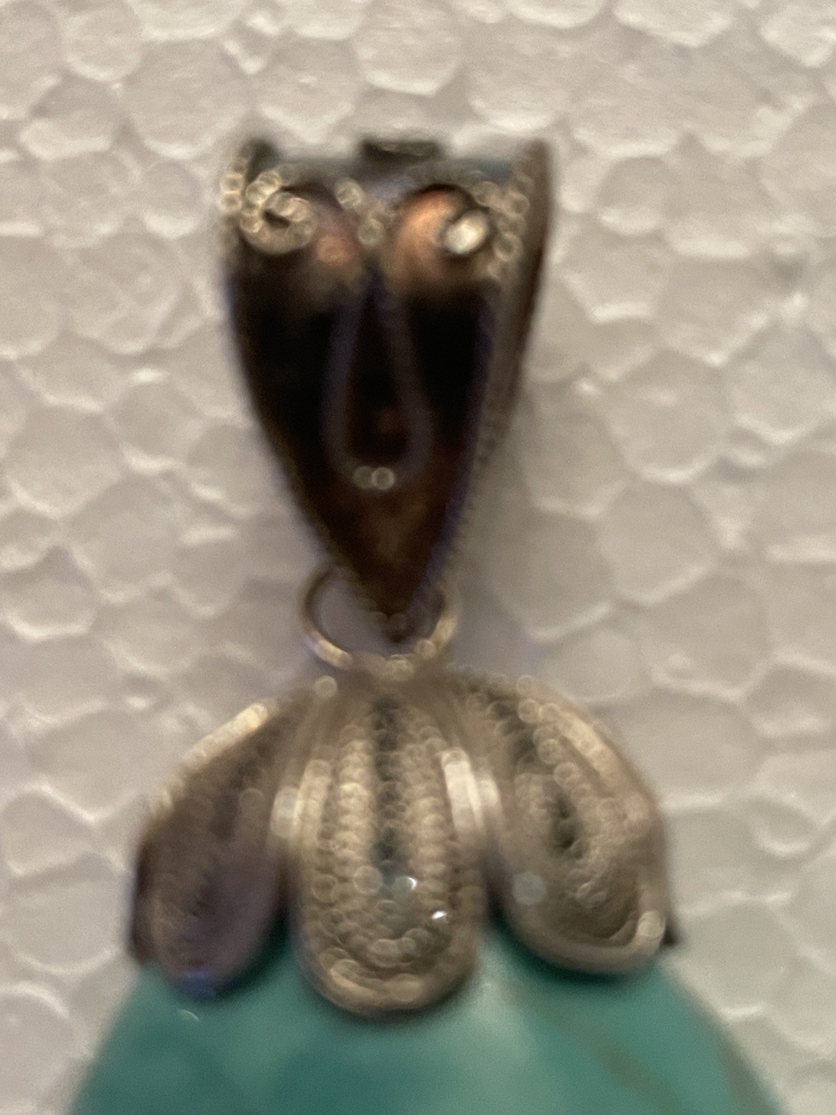 Vintage 925 Sterling Silver Natural Untreated Tur… - image 2