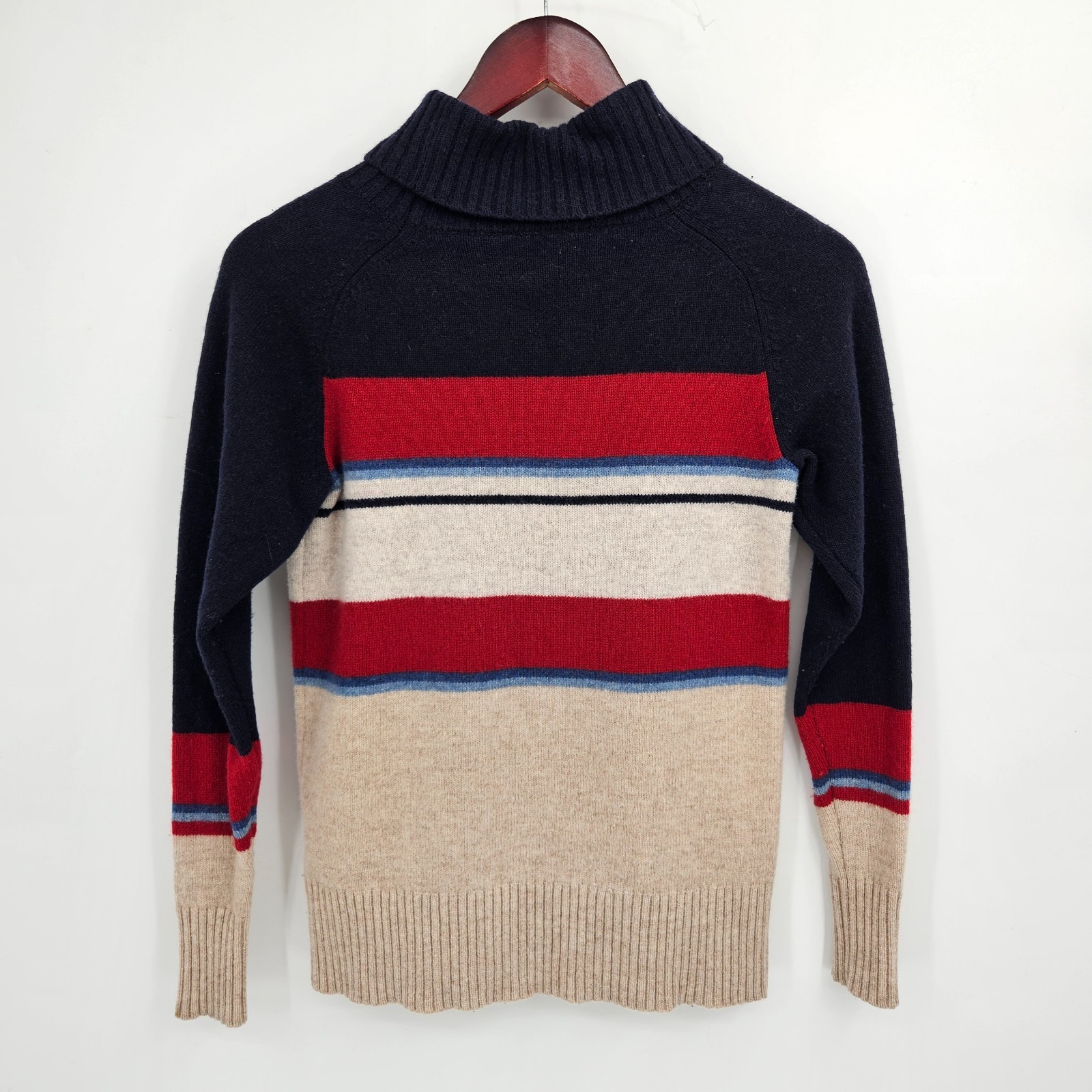 Pendleton Camp Striped Lambs Wool Turtleneck Swea… - image 4