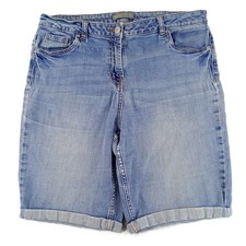 NUTMEG Denim Jean Shorts Stretchy Womens Size 16