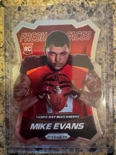 2014 Prizm Mike Evans #FF5 Fresh Faces Die Cut Tampa Bay Buccaneers Rookie Card. rookie card picture