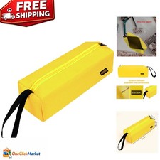 Durable Yellow Zipper Utility Tool Bag - Multi-Purpose Storage Pouch for Tools