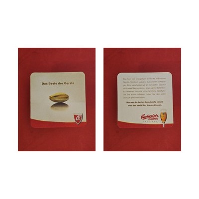 Budweiser Budvar Gerste Brauerei Bierdeckel Beermat
