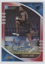 2020 Panini Absolute Rookie Signatures Red Spectrum 19/75 Jeremy Chinn Auto 4t6