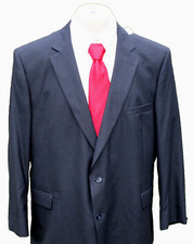 Jos A Bank Mens Wool Blazer Jacket Sport Coat SZ 52L Very Dark Navy Blue NEW