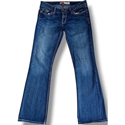 BKE Stella Bootcut Jeans Womens 28x31.5 Medium Wash Low Rise Stretch Denim