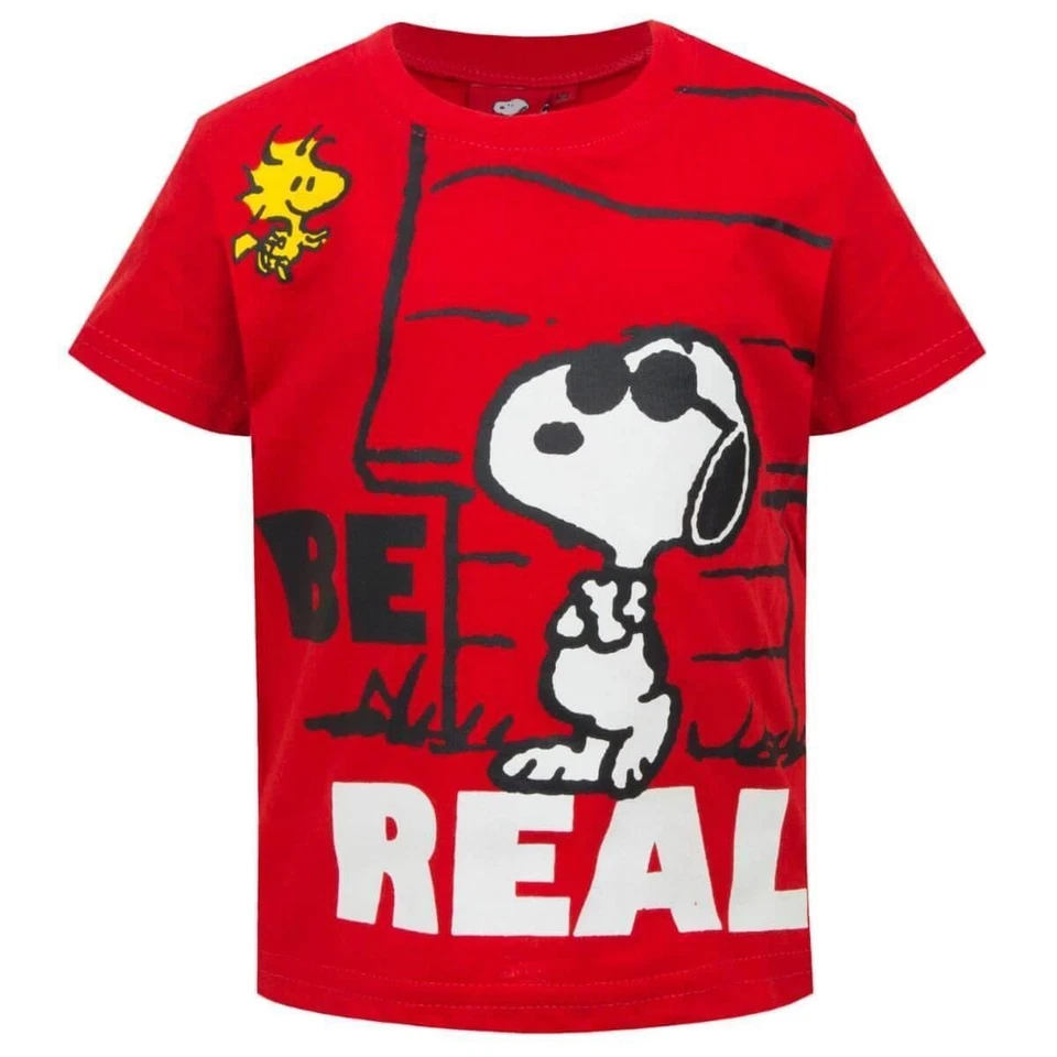 Snoopy PEANUTS Kinder T-Shirt Gr.  80 100% Baumwolle Babyshirt Rot - Bild 1 von 2