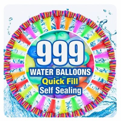 999 Quick Fill Self Sealing Water Balloons Summer Outdoor Toy Kids
