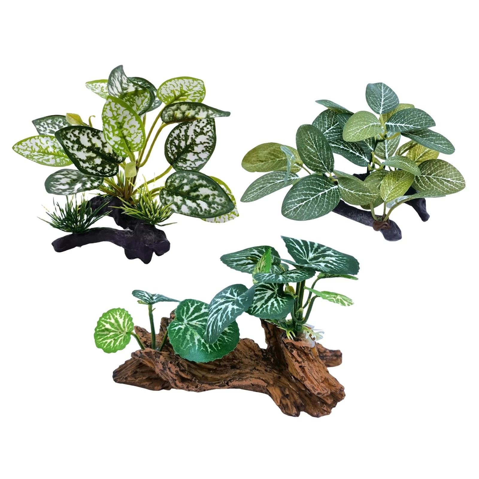 Silk Aquarium Plants - 3PCS Artificial Aquatic Grass for Fish Tanks