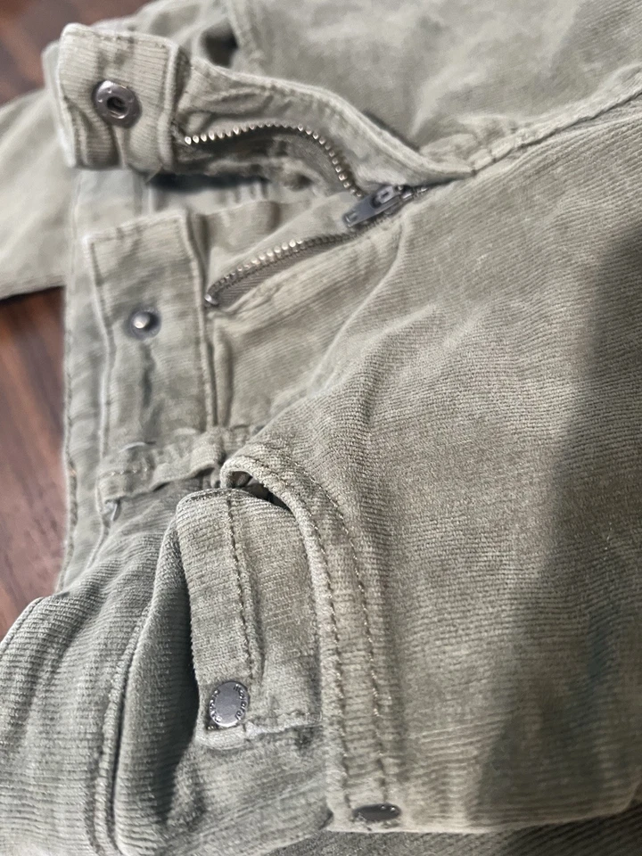 Mayoral Boys Slim Fit Corduroy Pants Size 7 Moss Green Foto 3 de 4