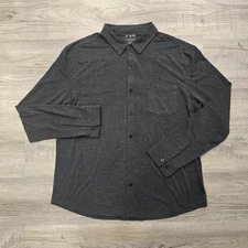 01.Algo Performance Shirt Mens XL Gray Long Sleeve Quick Dry Moisture Wicking