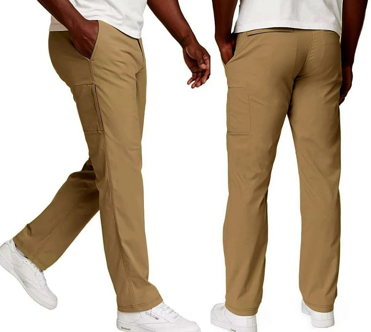 Eddie Bauer Travex Straight Leg Hiking Pants Khaki Beige Men's Size 34X30