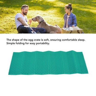 Folding Sleeping Pad Double Sided Egg Crate 190x61cm Soft Warm Comfortable SET
