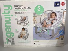Ingenuity Keep Cozy 3-in-1 Vibrating Infant  Toddler Baby Bouncer and Rocker