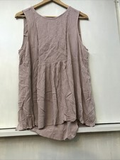 Torrid Sleeveless Smocked Tank Dusty Pink Size 1