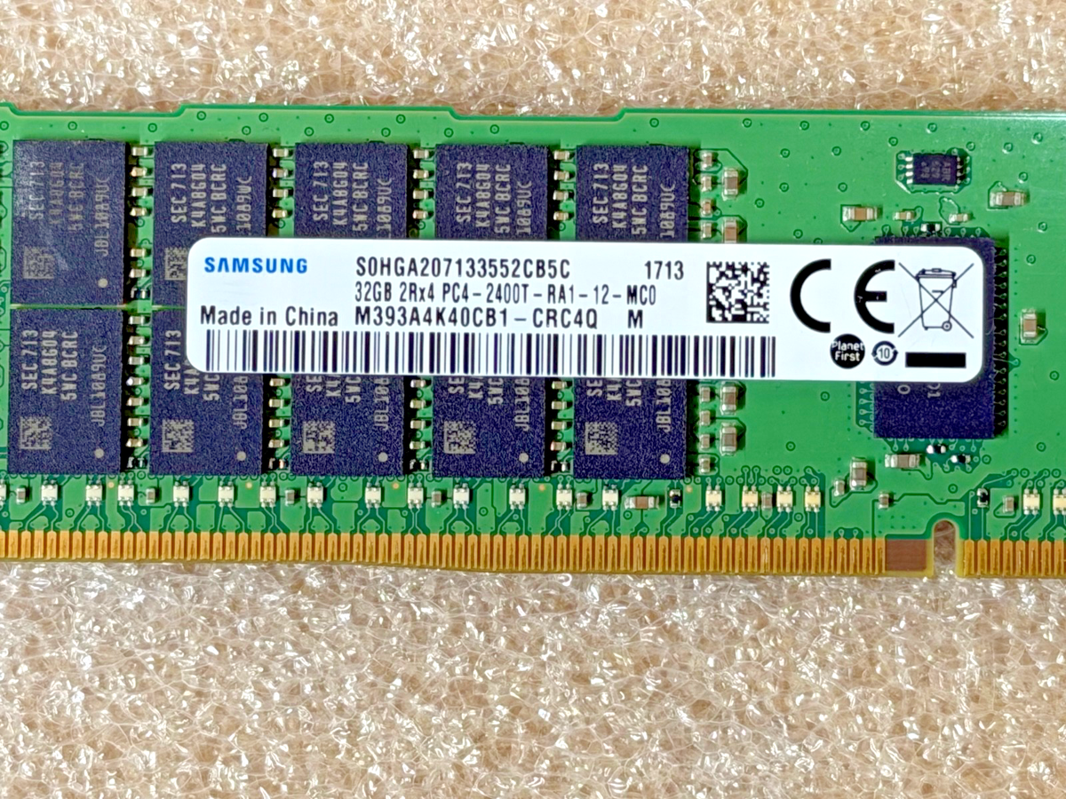 Samsung 32GB PC4-19200 2Rx4 DDR4-2400T ECC RDIMM Server Memory
