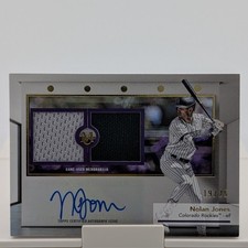 2024 Topps Museum - Signature Swatches Dual Relic Autograph Nolan Jones /25
