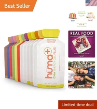 Huma Plus Double Electrolyte Energy Gels - 12 Pack Variety, Stomach Friendly
