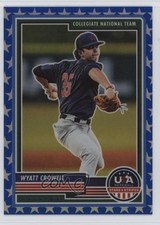 2023 Panini USA Baseball Stars & Stripes Blue Prizm 45/75 Wyatt Crowell #65 1k9t