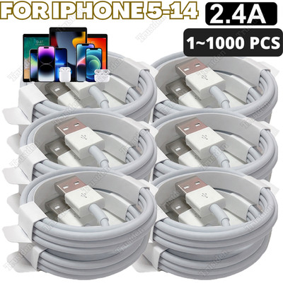 For iPhone14 13 12 11 XR X 8 7 USB Fast Charger 3Ft/6Ft Charging Cable Wholesale