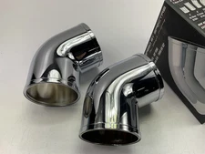(2) Spectre 86681 Dual Cold Air Intake System 60 Degree Bend Air Tube 3" Elbows